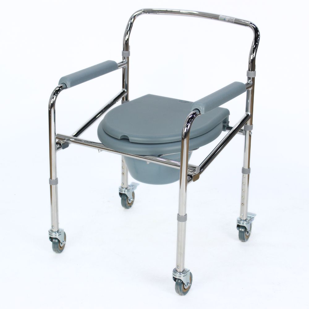 Commode Chair with Pedal Brake