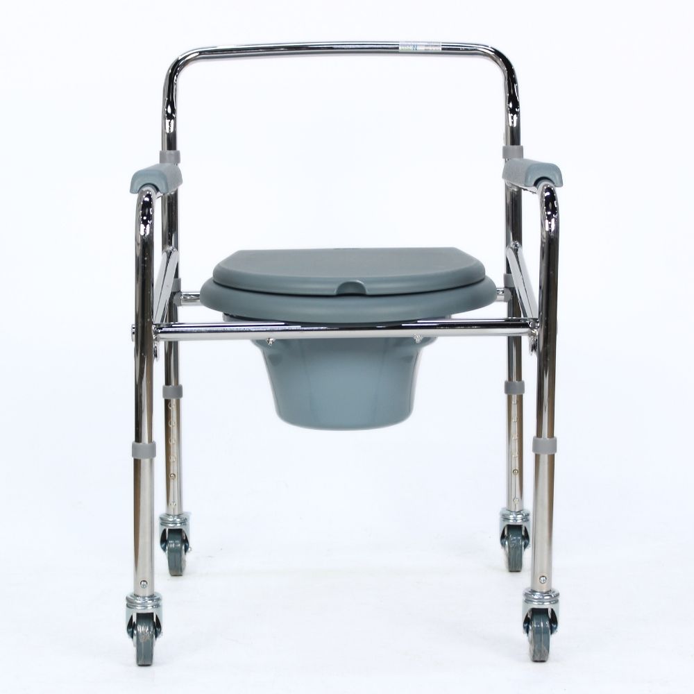 Commode Chair with Pedal Brake