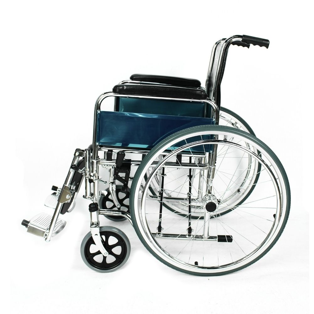 Chrome-Plated Steel Wheelchair Chrome-Plated Steel Wheelchair